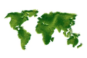 зеленая карта мира