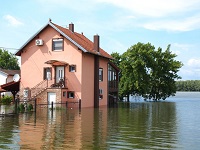 затопленный дом